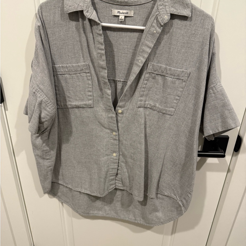 Madewell women’s Heather Gray Knit Top